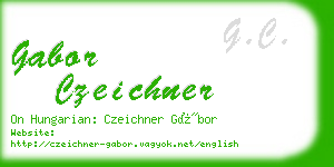 gabor czeichner business card